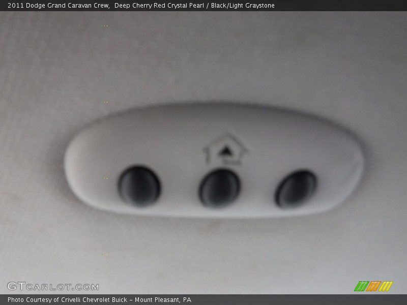 Deep Cherry Red Crystal Pearl / Black/Light Graystone 2011 Dodge Grand Caravan Crew