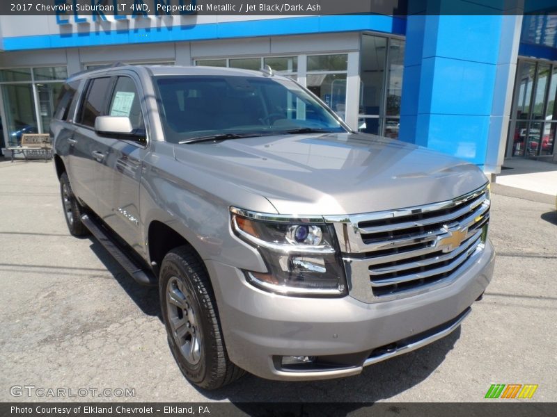 Pepperdust Metallic / Jet Black/Dark Ash 2017 Chevrolet Suburban LT 4WD