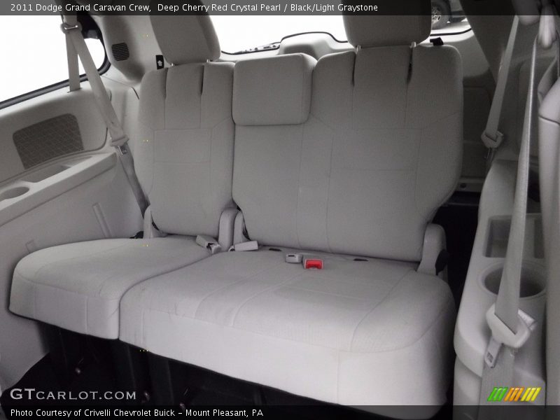 Deep Cherry Red Crystal Pearl / Black/Light Graystone 2011 Dodge Grand Caravan Crew