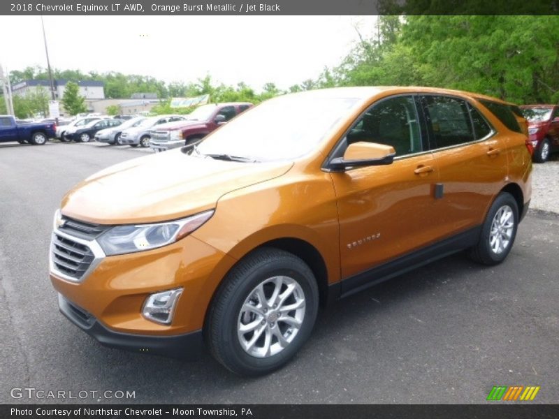 Orange Burst Metallic / Jet Black 2018 Chevrolet Equinox LT AWD