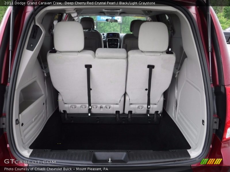 Deep Cherry Red Crystal Pearl / Black/Light Graystone 2011 Dodge Grand Caravan Crew