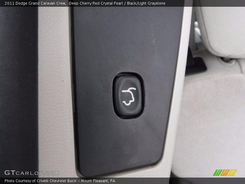Deep Cherry Red Crystal Pearl / Black/Light Graystone 2011 Dodge Grand Caravan Crew