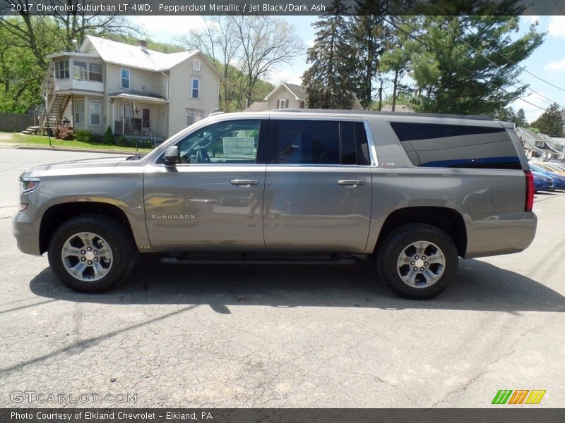 Pepperdust Metallic / Jet Black/Dark Ash 2017 Chevrolet Suburban LT 4WD