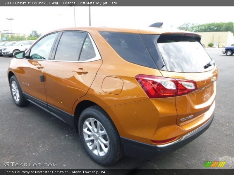 Orange Burst Metallic / Jet Black 2018 Chevrolet Equinox LT AWD
