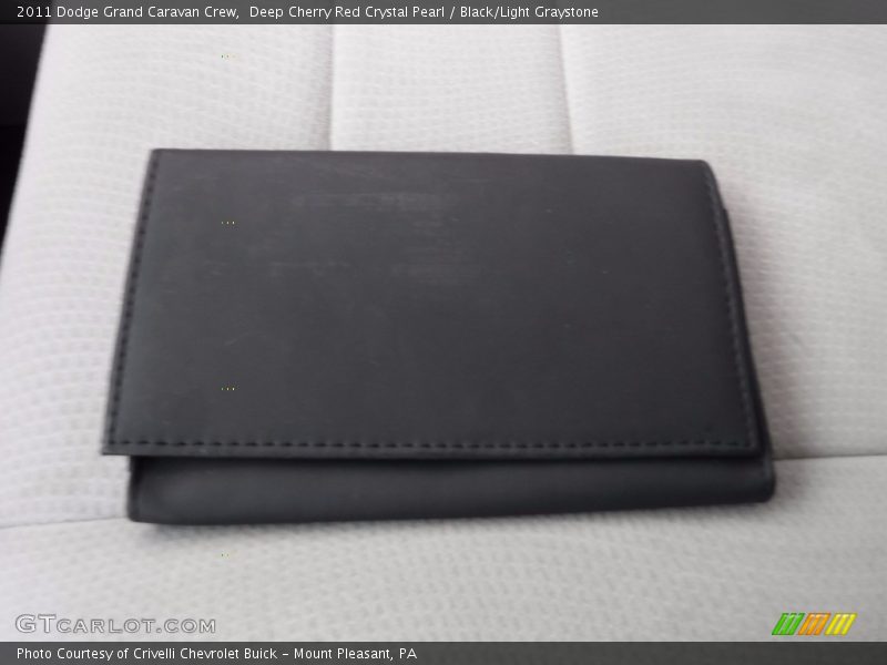 Deep Cherry Red Crystal Pearl / Black/Light Graystone 2011 Dodge Grand Caravan Crew