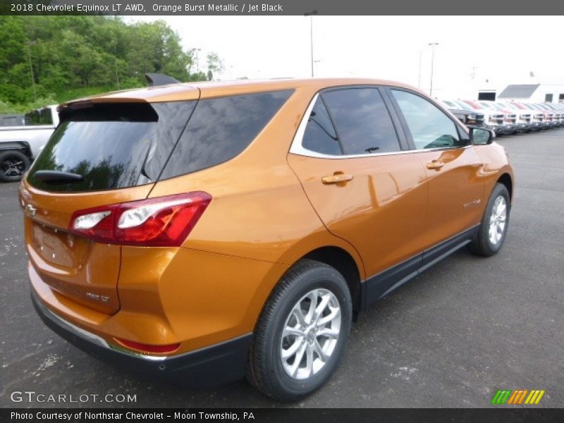 Orange Burst Metallic / Jet Black 2018 Chevrolet Equinox LT AWD