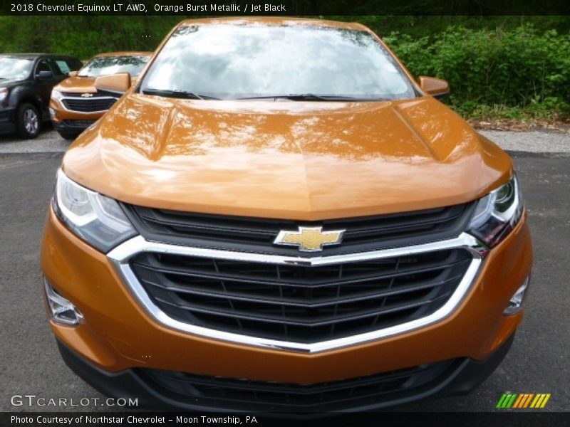 Orange Burst Metallic / Jet Black 2018 Chevrolet Equinox LT AWD