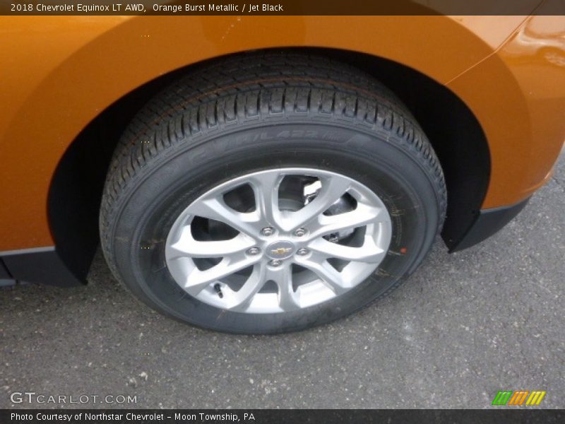 Orange Burst Metallic / Jet Black 2018 Chevrolet Equinox LT AWD