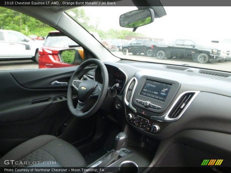 Orange Burst Metallic / Jet Black 2018 Chevrolet Equinox LT AWD
