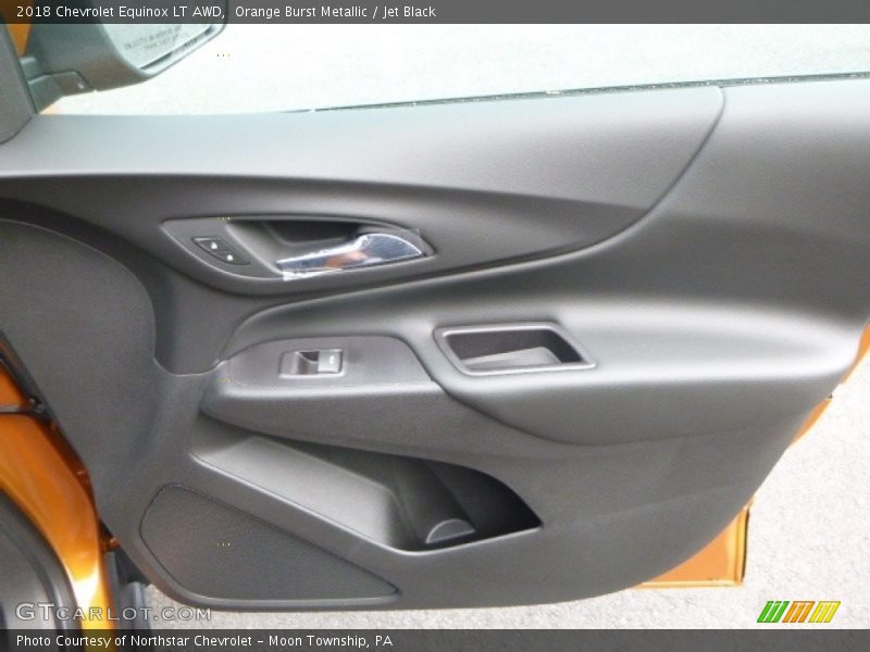 Orange Burst Metallic / Jet Black 2018 Chevrolet Equinox LT AWD