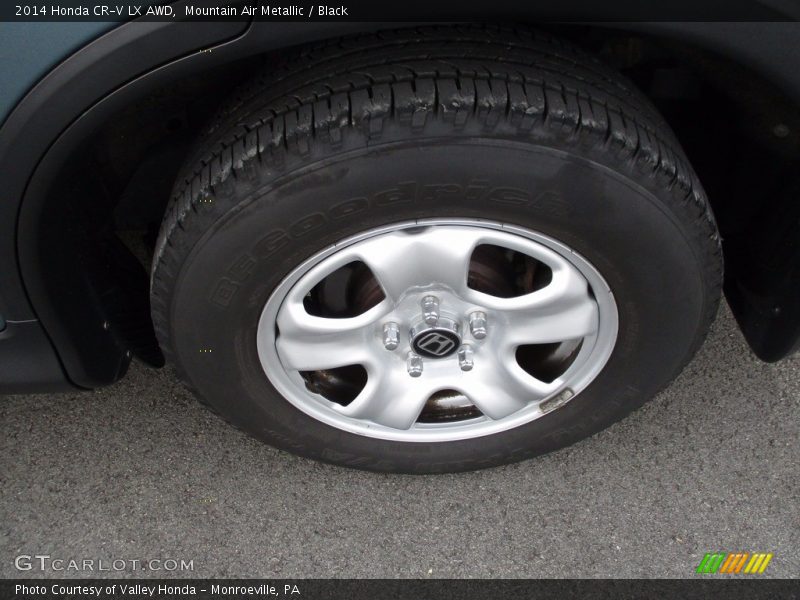 Mountain Air Metallic / Black 2014 Honda CR-V LX AWD