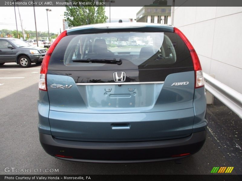 Mountain Air Metallic / Black 2014 Honda CR-V LX AWD