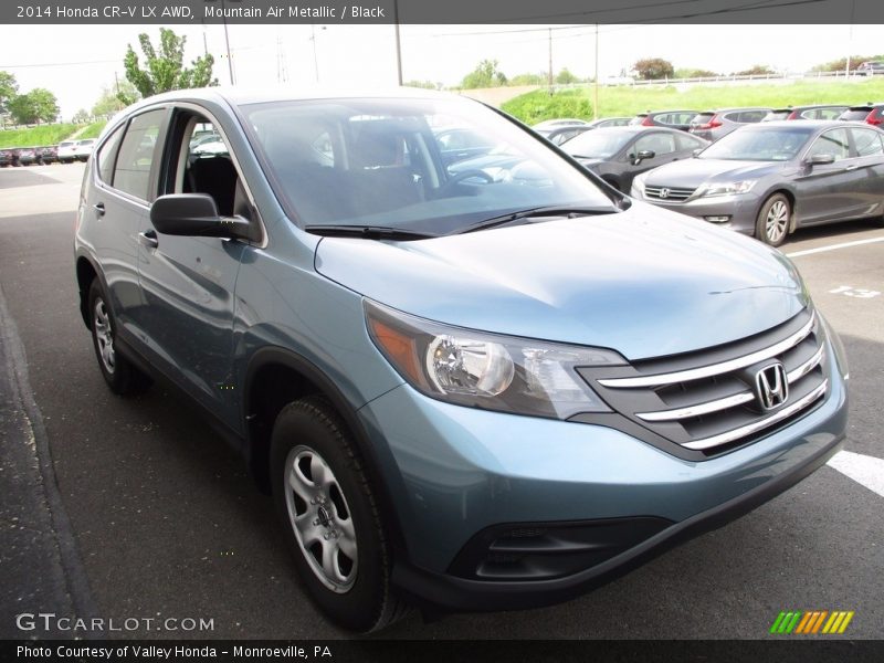 Mountain Air Metallic / Black 2014 Honda CR-V LX AWD