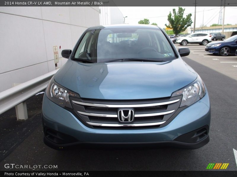 Mountain Air Metallic / Black 2014 Honda CR-V LX AWD