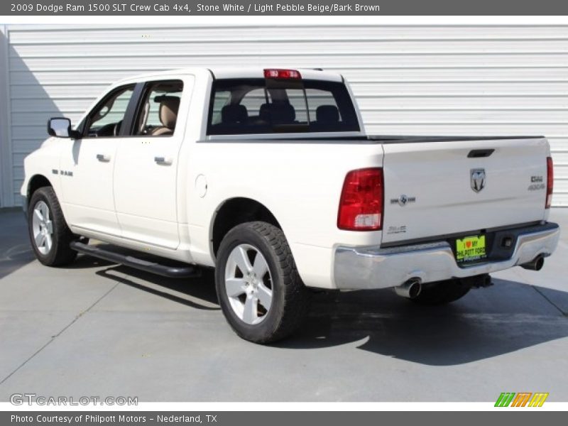 Stone White / Light Pebble Beige/Bark Brown 2009 Dodge Ram 1500 SLT Crew Cab 4x4
