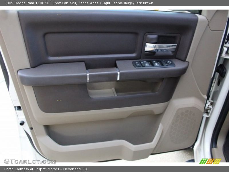 Stone White / Light Pebble Beige/Bark Brown 2009 Dodge Ram 1500 SLT Crew Cab 4x4