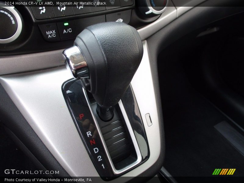 Mountain Air Metallic / Black 2014 Honda CR-V LX AWD