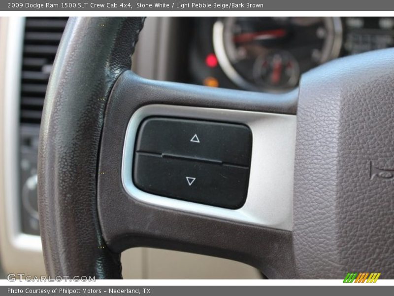 Stone White / Light Pebble Beige/Bark Brown 2009 Dodge Ram 1500 SLT Crew Cab 4x4