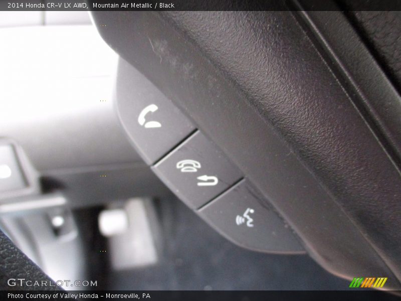 Mountain Air Metallic / Black 2014 Honda CR-V LX AWD