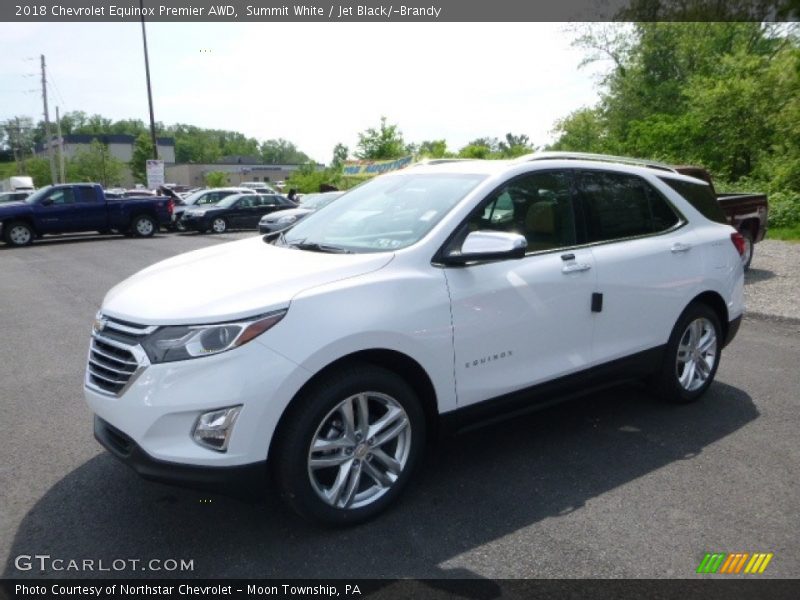 Summit White / Jet Black/­Brandy 2018 Chevrolet Equinox Premier AWD
