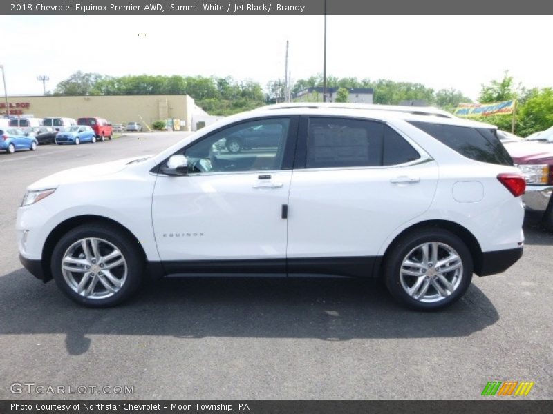 Summit White / Jet Black/­Brandy 2018 Chevrolet Equinox Premier AWD
