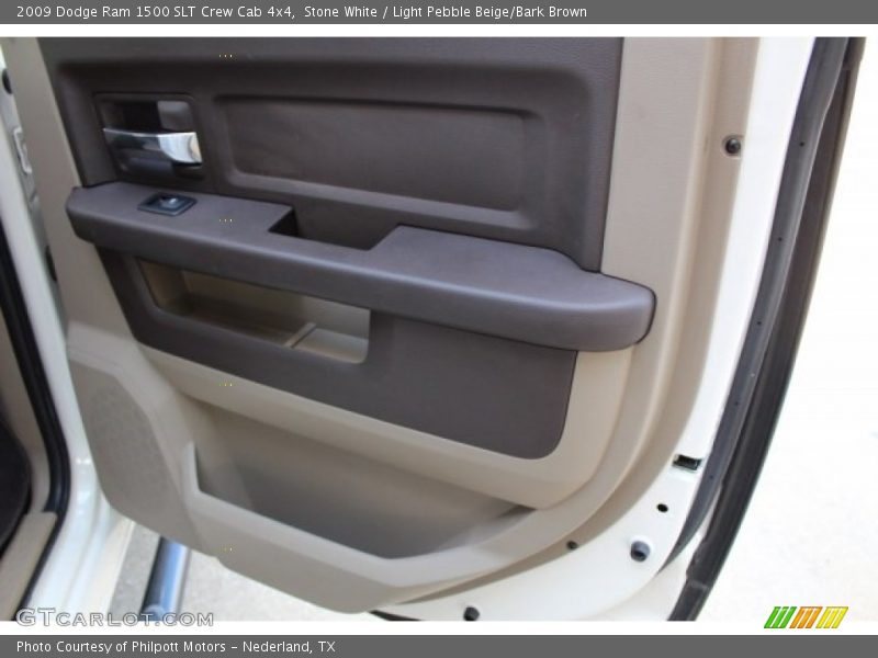 Stone White / Light Pebble Beige/Bark Brown 2009 Dodge Ram 1500 SLT Crew Cab 4x4