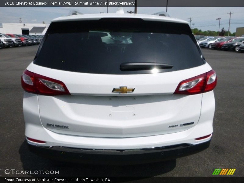 Summit White / Jet Black/­Brandy 2018 Chevrolet Equinox Premier AWD