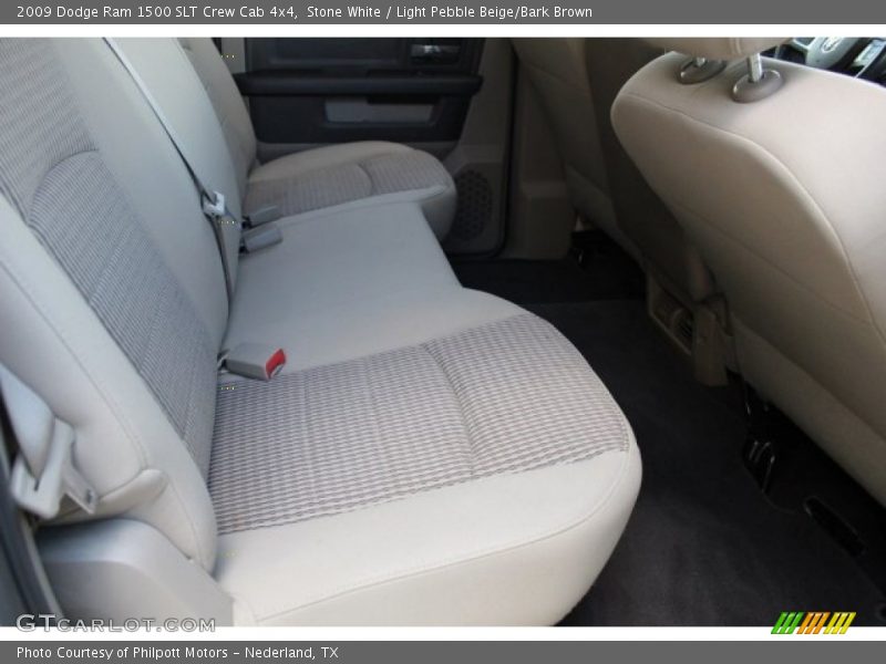 Stone White / Light Pebble Beige/Bark Brown 2009 Dodge Ram 1500 SLT Crew Cab 4x4