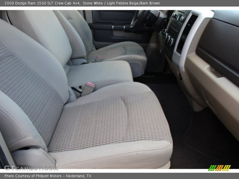 Stone White / Light Pebble Beige/Bark Brown 2009 Dodge Ram 1500 SLT Crew Cab 4x4