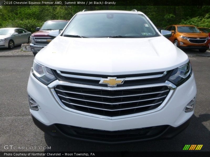 Summit White / Jet Black/­Brandy 2018 Chevrolet Equinox Premier AWD