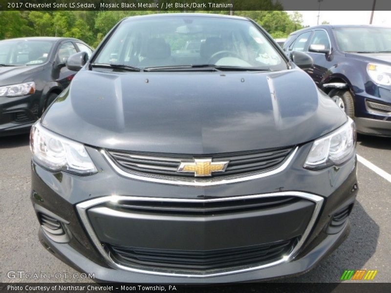 Mosaic Black Metallic / Jet Black/Dark Titanium 2017 Chevrolet Sonic LS Sedan