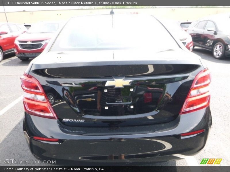 Mosaic Black Metallic / Jet Black/Dark Titanium 2017 Chevrolet Sonic LS Sedan