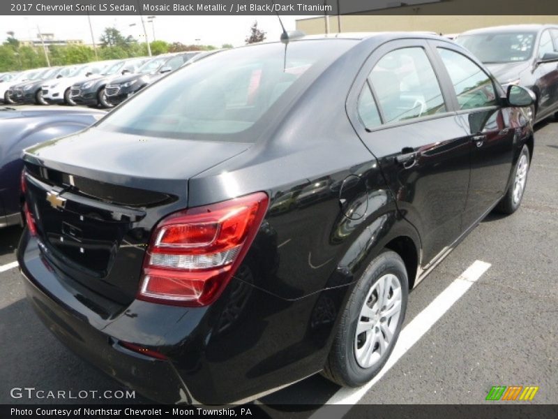 Mosaic Black Metallic / Jet Black/Dark Titanium 2017 Chevrolet Sonic LS Sedan