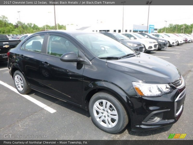 Mosaic Black Metallic / Jet Black/Dark Titanium 2017 Chevrolet Sonic LS Sedan