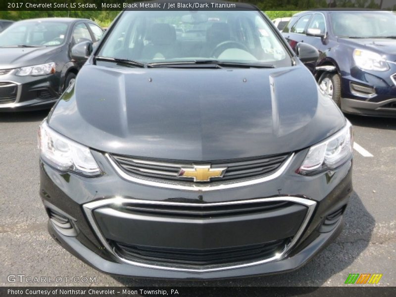 Mosaic Black Metallic / Jet Black/Dark Titanium 2017 Chevrolet Sonic LS Sedan