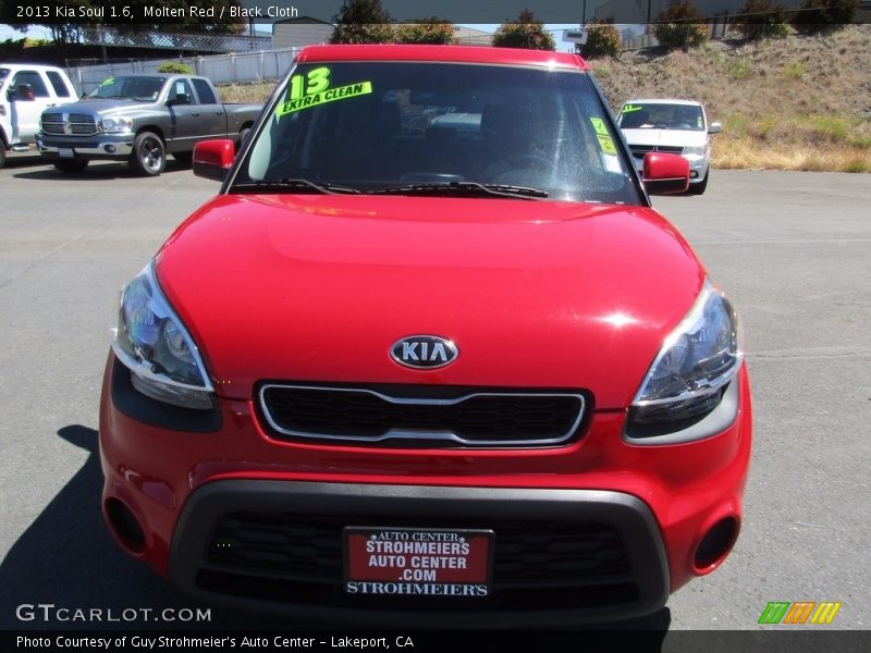Molten Red / Black Cloth 2013 Kia Soul 1.6