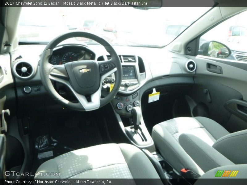 Mosaic Black Metallic / Jet Black/Dark Titanium 2017 Chevrolet Sonic LS Sedan