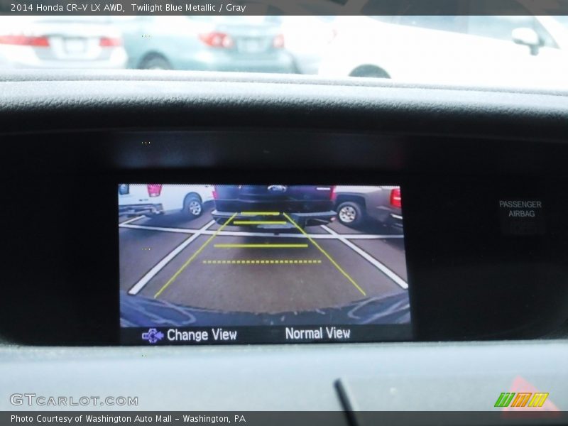 Twilight Blue Metallic / Gray 2014 Honda CR-V LX AWD