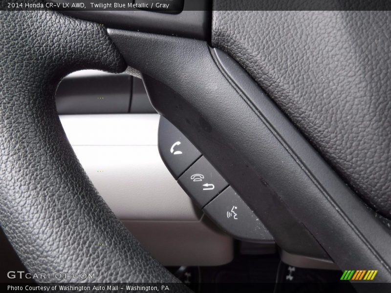 Twilight Blue Metallic / Gray 2014 Honda CR-V LX AWD