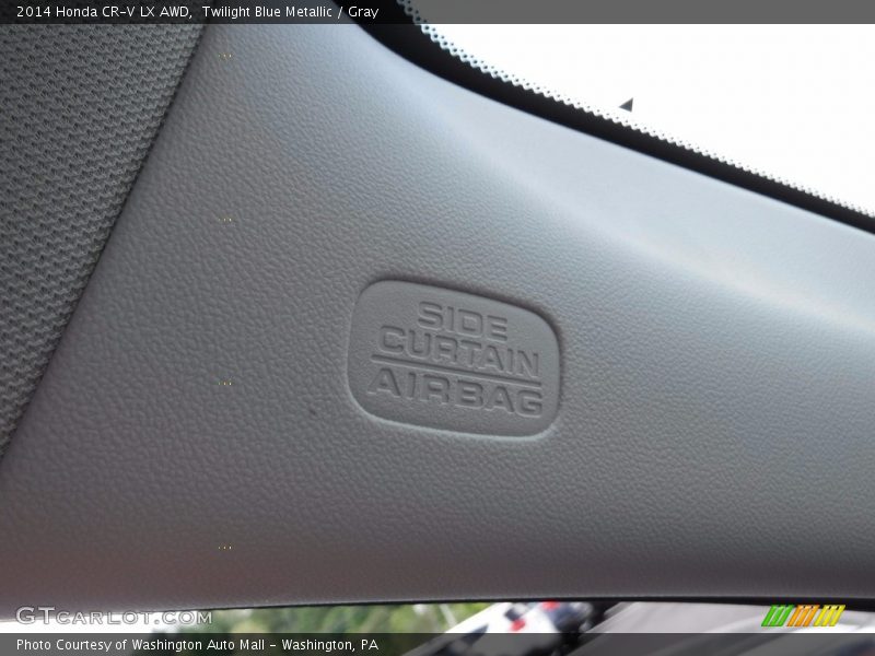 Twilight Blue Metallic / Gray 2014 Honda CR-V LX AWD