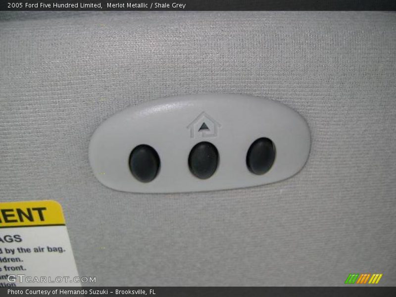 Merlot Metallic / Shale Grey 2005 Ford Five Hundred Limited