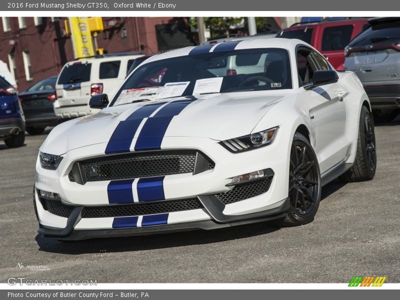 Oxford White / Ebony 2016 Ford Mustang Shelby GT350