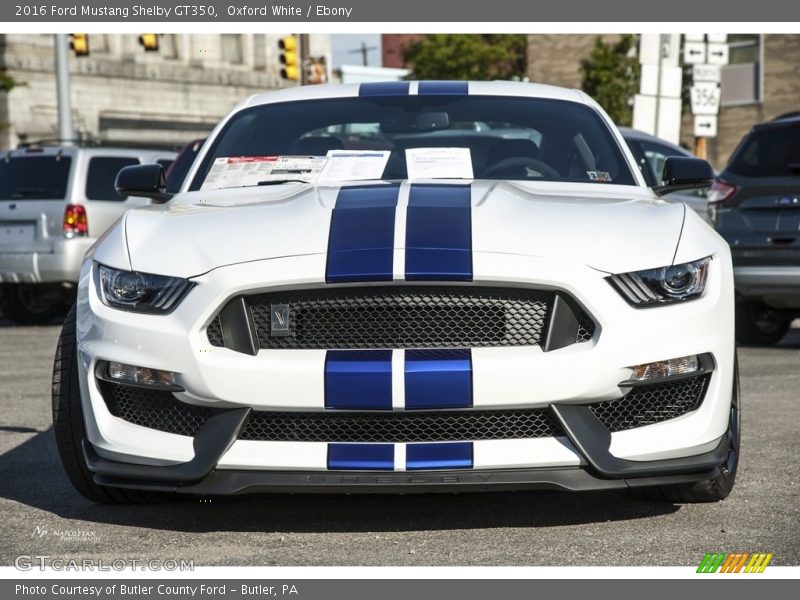 Oxford White / Ebony 2016 Ford Mustang Shelby GT350