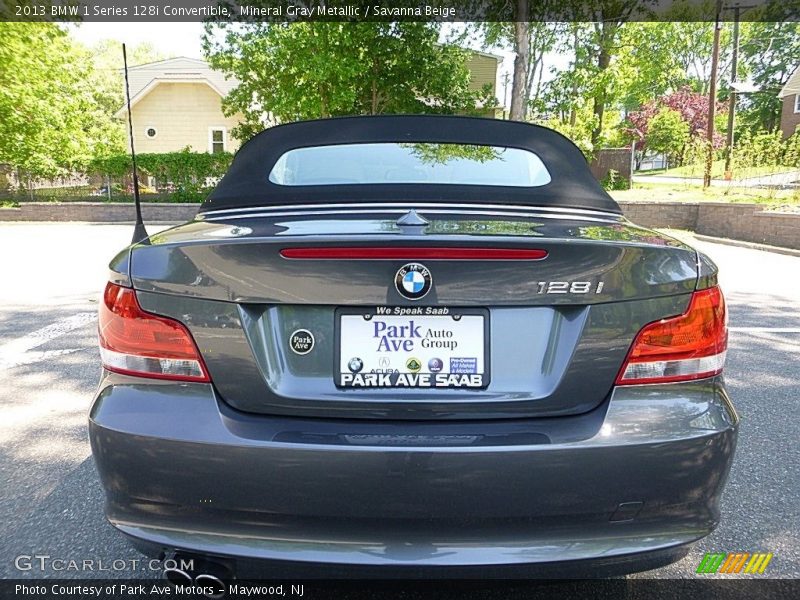 Mineral Gray Metallic / Savanna Beige 2013 BMW 1 Series 128i Convertible