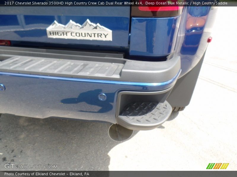 Deep Ocean Blue Metallic / High Country Saddle 2017 Chevrolet Silverado 3500HD High Country Crew Cab Dual Rear Wheel 4x4