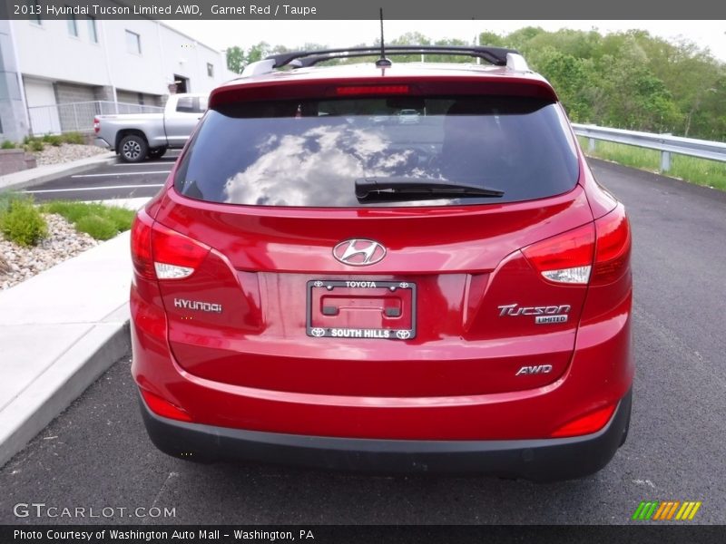 Garnet Red / Taupe 2013 Hyundai Tucson Limited AWD