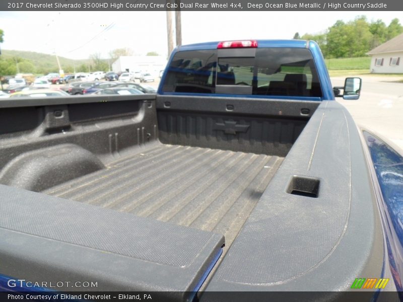 Deep Ocean Blue Metallic / High Country Saddle 2017 Chevrolet Silverado 3500HD High Country Crew Cab Dual Rear Wheel 4x4