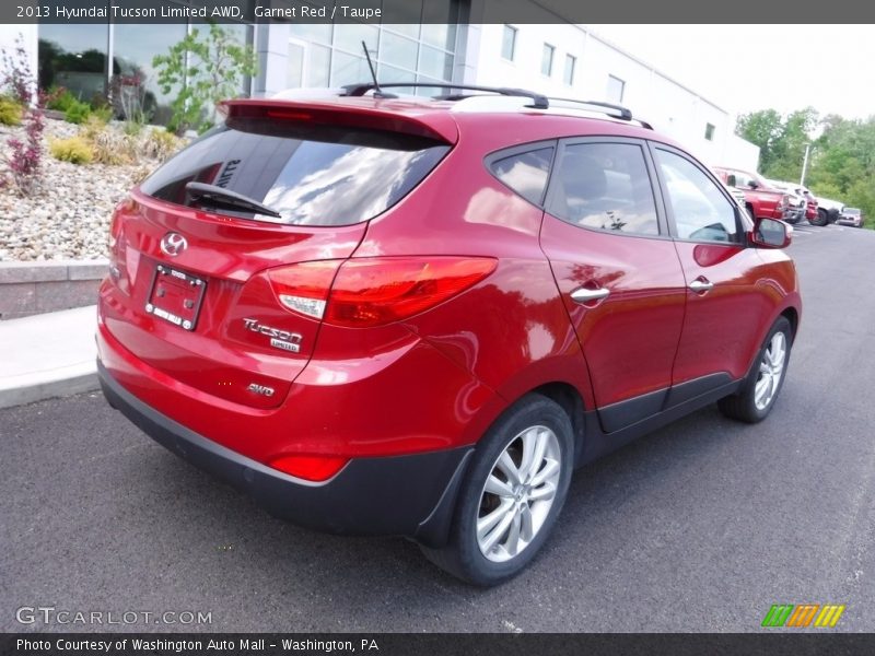 Garnet Red / Taupe 2013 Hyundai Tucson Limited AWD