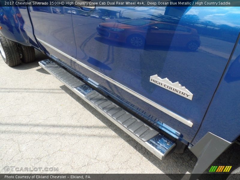 Deep Ocean Blue Metallic / High Country Saddle 2017 Chevrolet Silverado 3500HD High Country Crew Cab Dual Rear Wheel 4x4