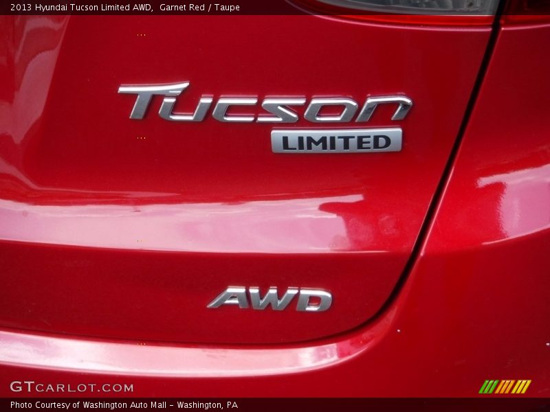 Garnet Red / Taupe 2013 Hyundai Tucson Limited AWD